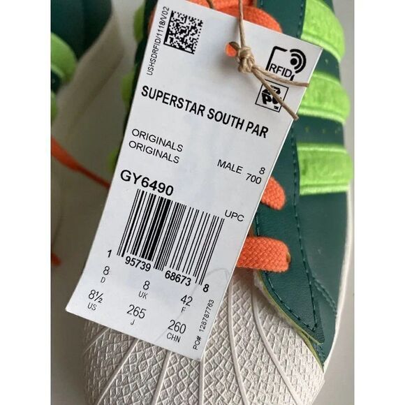 New Adidas Originals Superstar x Kyle Broflowski South Park Size 8.5 GY6490 - Picture 2 of 12